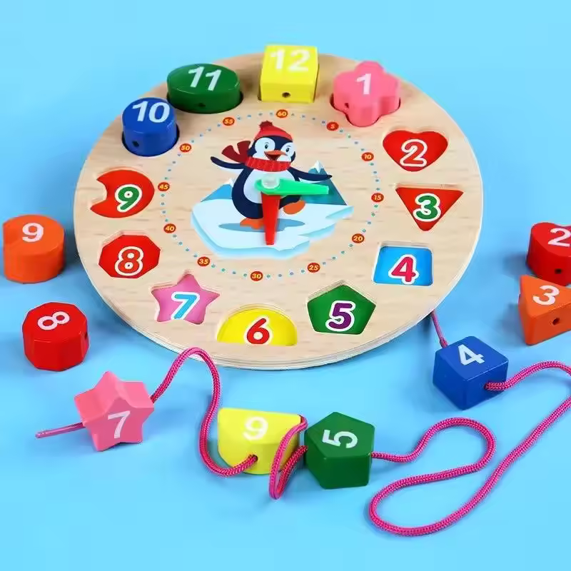 Wooden Number Blocks Puzzle