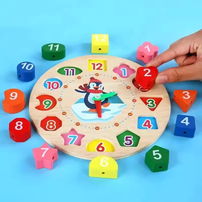 Wooden Number Blocks Puzzle