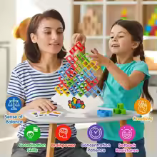 64PCS Stacking Building Game